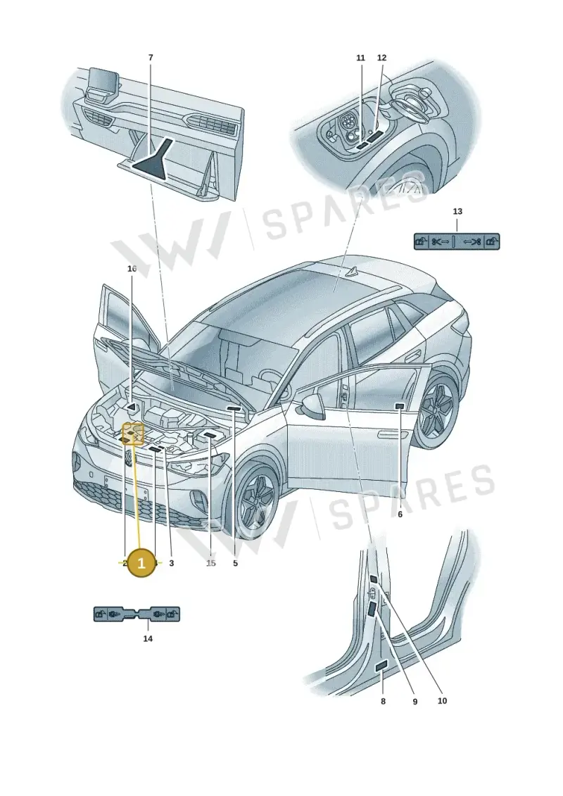 1EA010008C — Volkswagen ID.4 Pro (2020-2023) diagram 11a010000, position 1