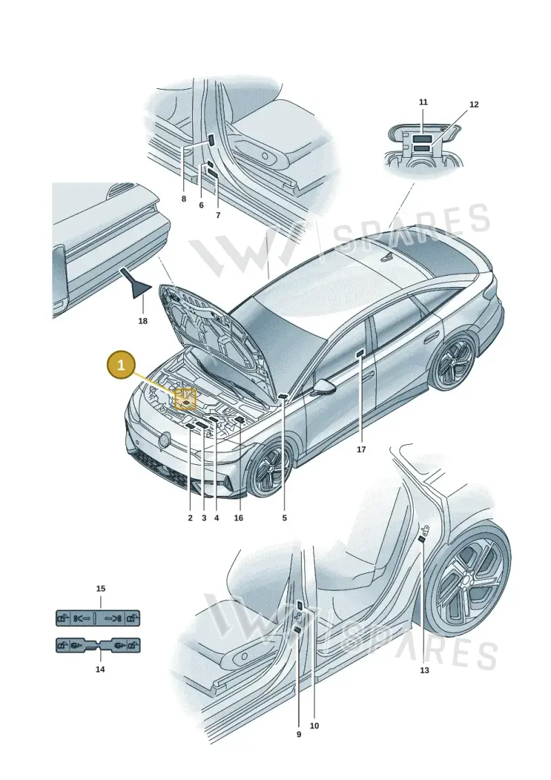 1EA010008C — Volkswagen ID.7 Limousine Pro (2023-) diagram 14b010000, position 1