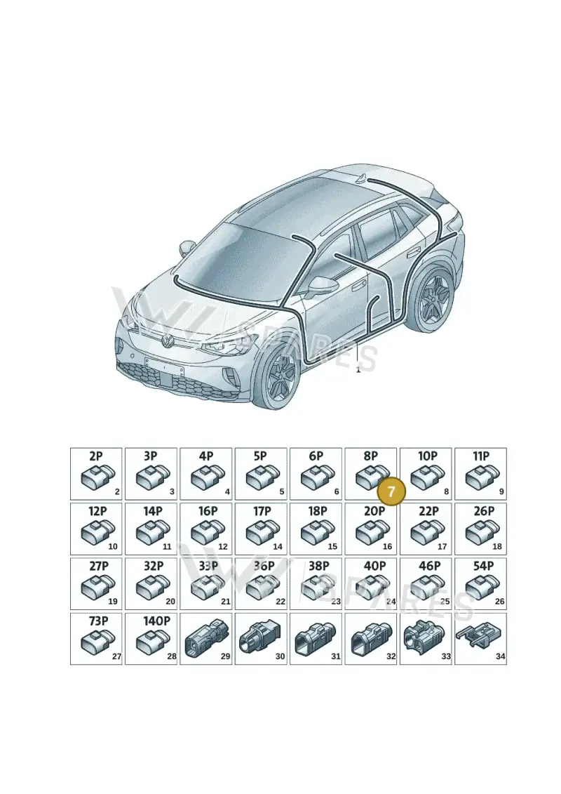 1EA035444 — Volkswagen ID.6 X (2021-) diagram 12d971083, position 7