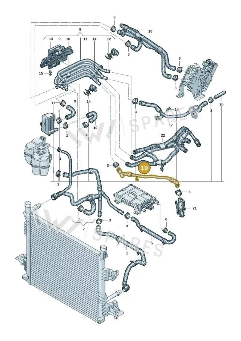 1EA121055D — Volkswagen ID.7 Limousine Pro (2023-) diagram 10a121230, position 19