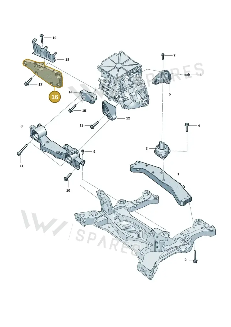 1EA199306 — Volkswagen ID.7 Limousine Pro (2023-) diagram 14b199000, position 16