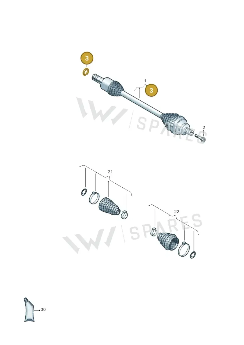 1EA407298 — Volkswagen ID.Buzz (2022-) diagram 10a501015, position 3