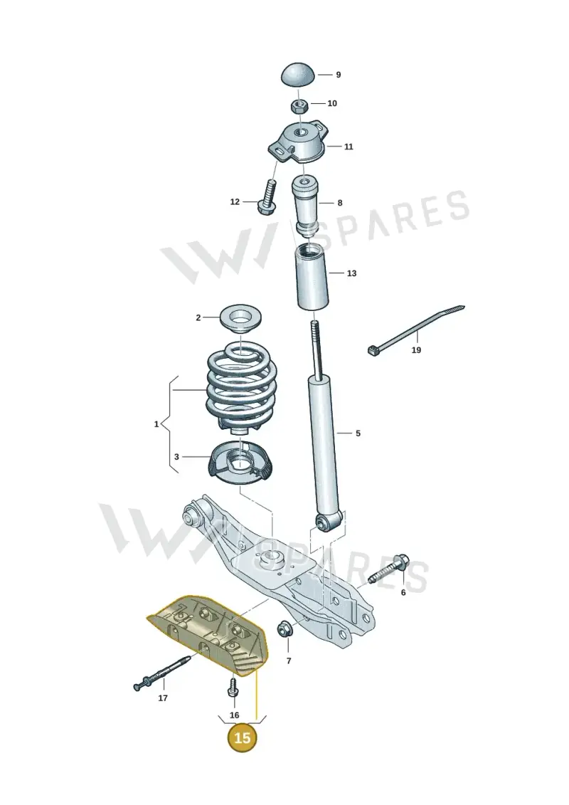 1EA501731A — Volkswagen ID.7 (2023-2025) diagram 10a511000, position 15
