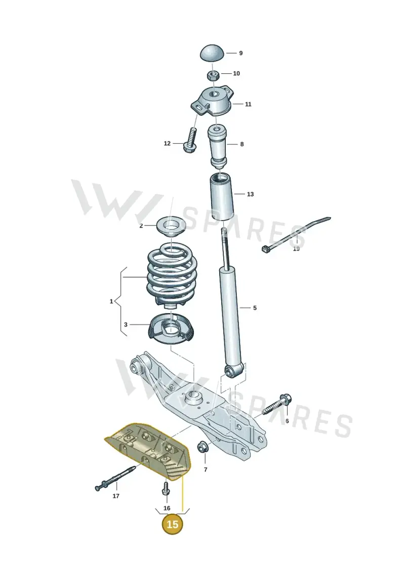 1EA501731B — Volkswagen ID.4 Pro (2020-2023) diagram 10a511000, position 15