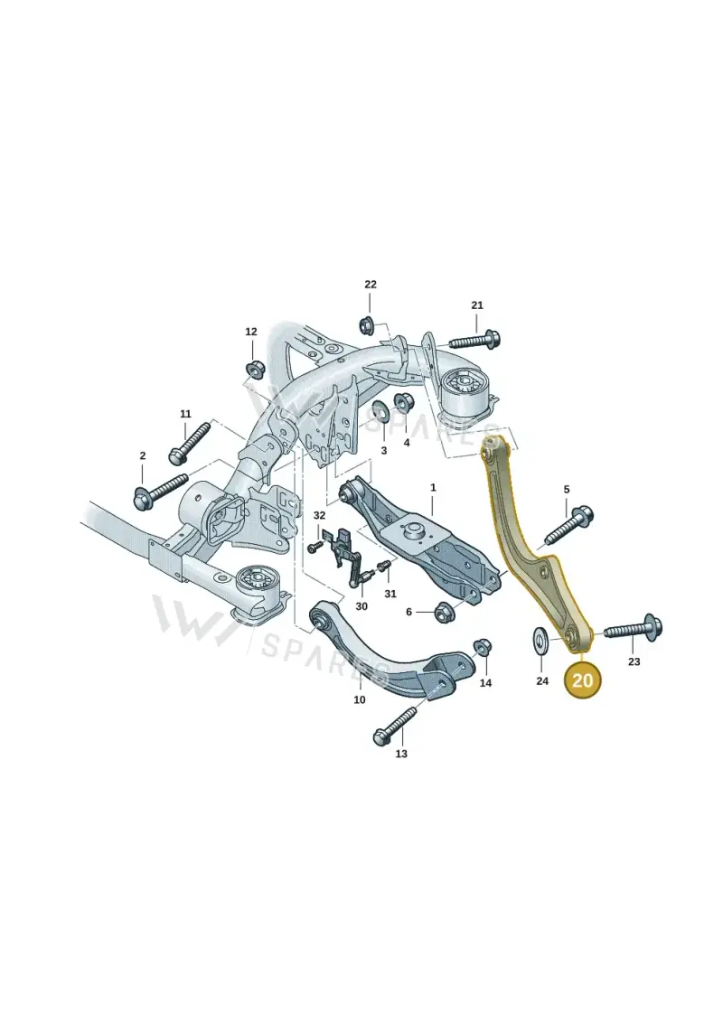 1EA505397C — Volkswagen ID.7 (2023-2025) diagram 10a505050, position 20