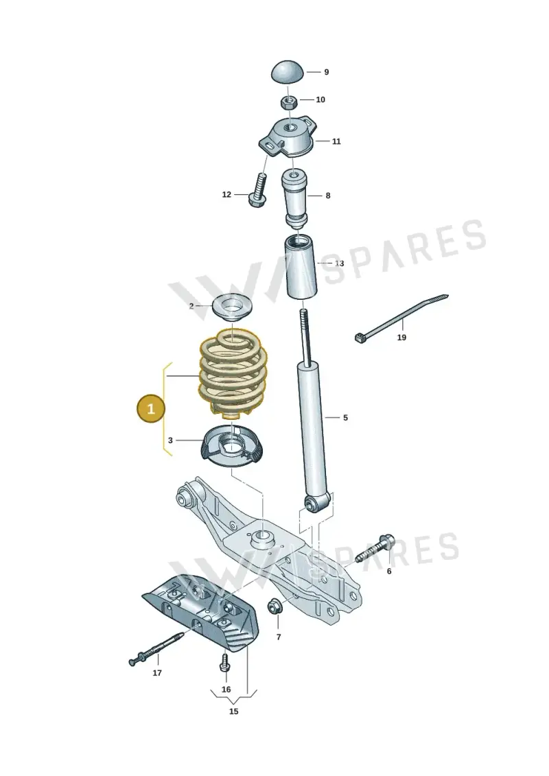 1EA511103GE — Audi Q4 Sportback (2021-2025) diagram 10a511000, position 1