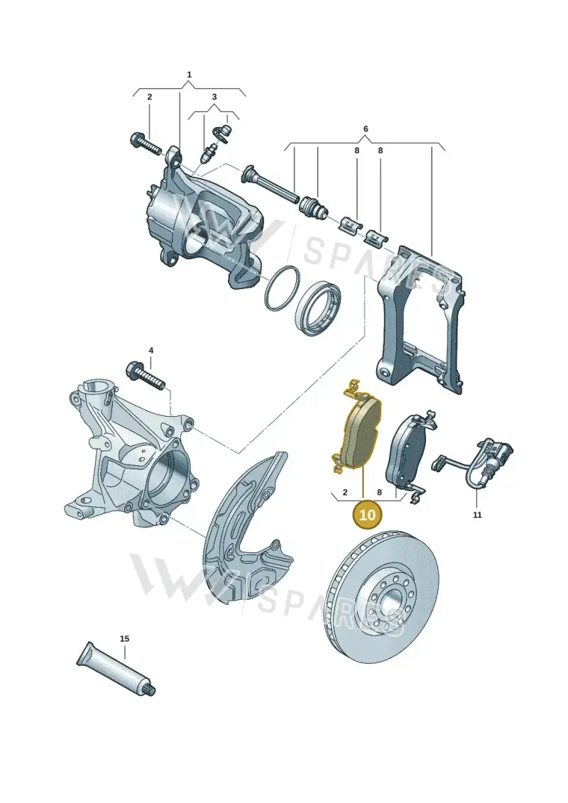 1EA698151D — Volkswagen ID.7 Limousine Pro (2023-) diagram 14b615160, position 10