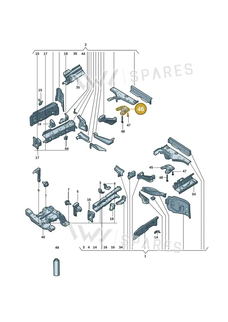 1EA802150A — Volkswagen ID.6 X (2021-) diagram 11d803000, position 46