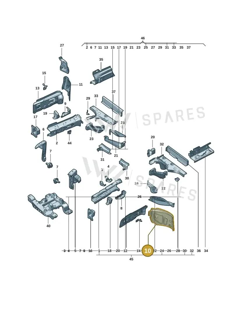 1EA804119 — Volkswagen ID.3 (2021-) diagram 10d803000, position 10