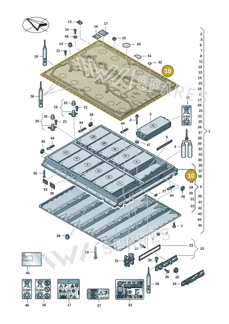 1EA804825K — Volkswagen ID.Buzz (2022-) diagram 082915053, position 10