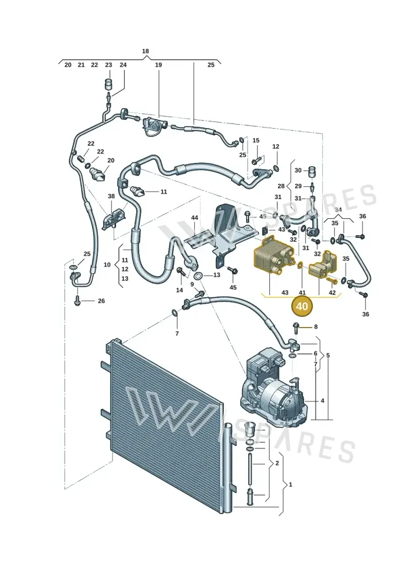 1EA816111E — Audi Q5 e-tron (2021-) diagram 12d260400, position 40