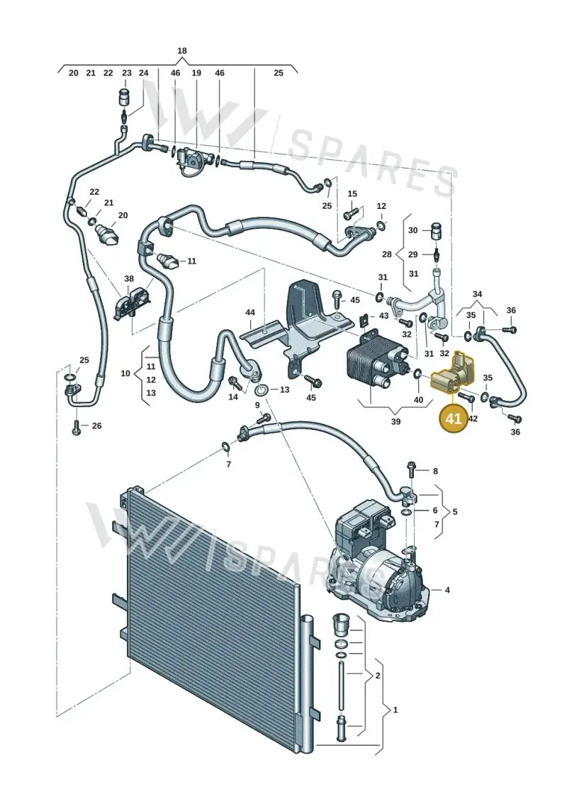 1EA816590B — Volkswagen ID.7 Limousine Pro (2023-) diagram 10a260401, position 41