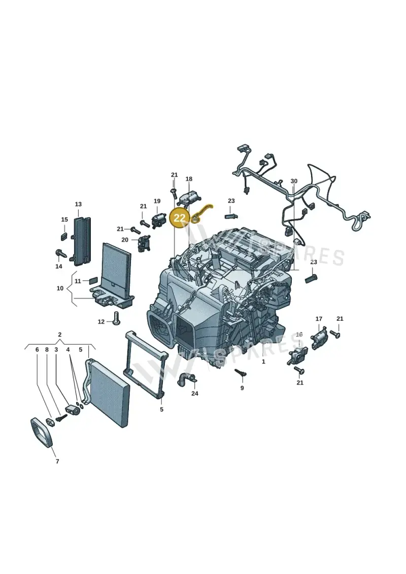1EA819313 — Volkswagen ID.7 Limousine Pro (2023-) diagram 10a820200, position 22
