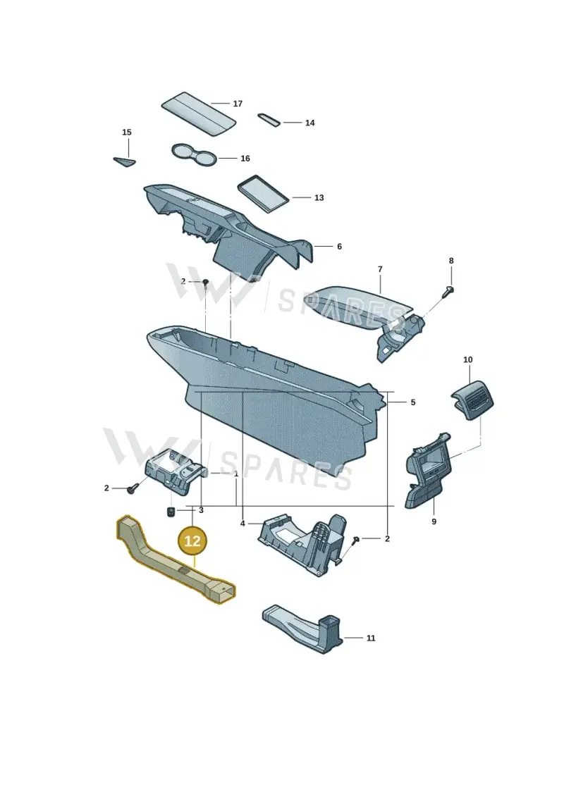 1EA864253 — Volkswagen ID.4 X (2020-) diagram 11d863050, position 12