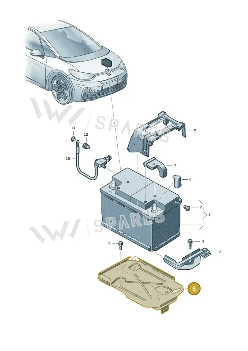 1EA915331D — Volkswagen ID.3 Pro (2019-2024) diagram 10a915000, position 5