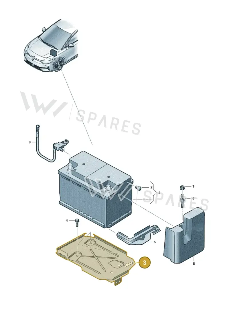 1EA915331D — Volkswagen ID.7 Limousine Pro (2023-) diagram 14b915000, position 3