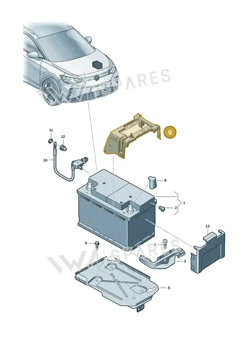 1EA915345 — Volkswagen ID.4 Pro (2020-2023) diagram 11a915000, position 9