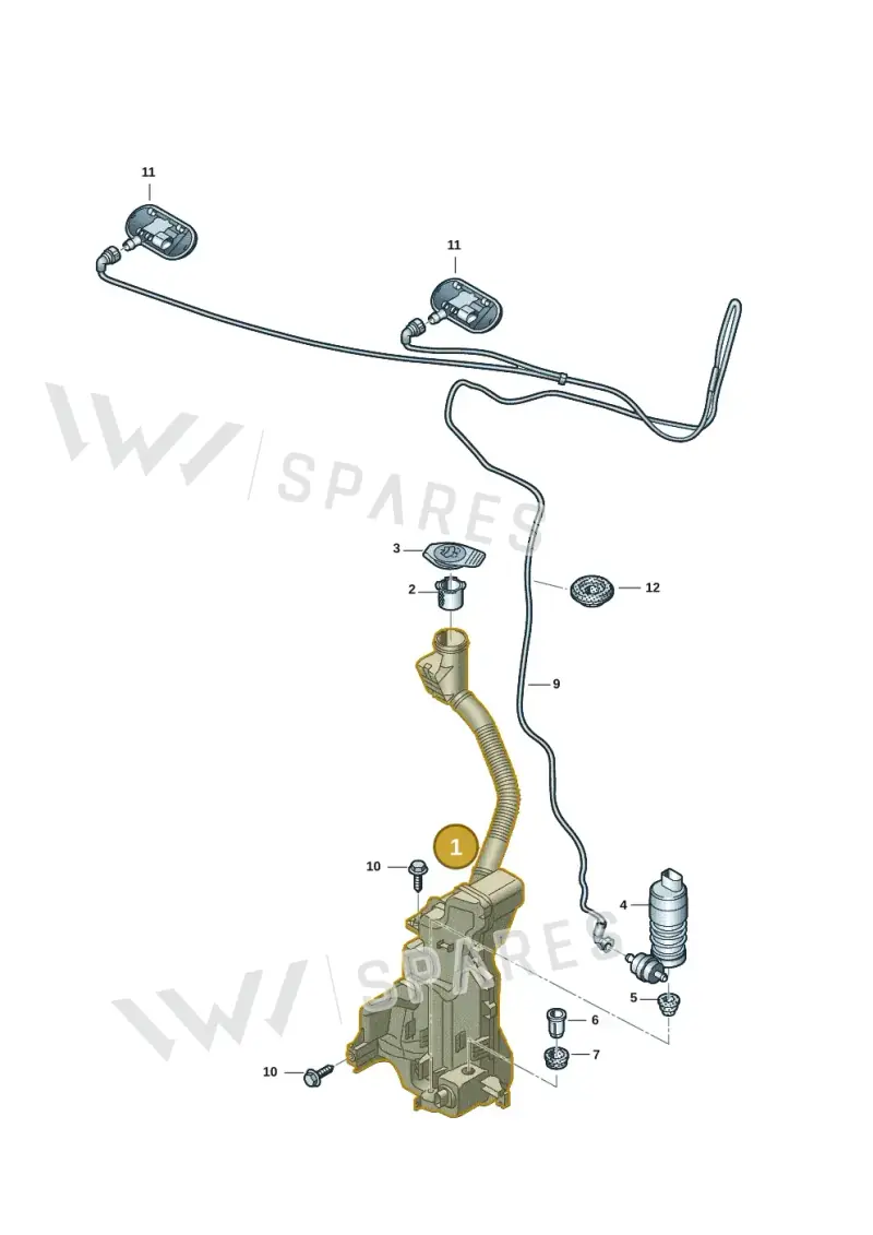 1EA955453J — Audi Q4 Sportback (2021-2025) diagram 89a955010, position 1