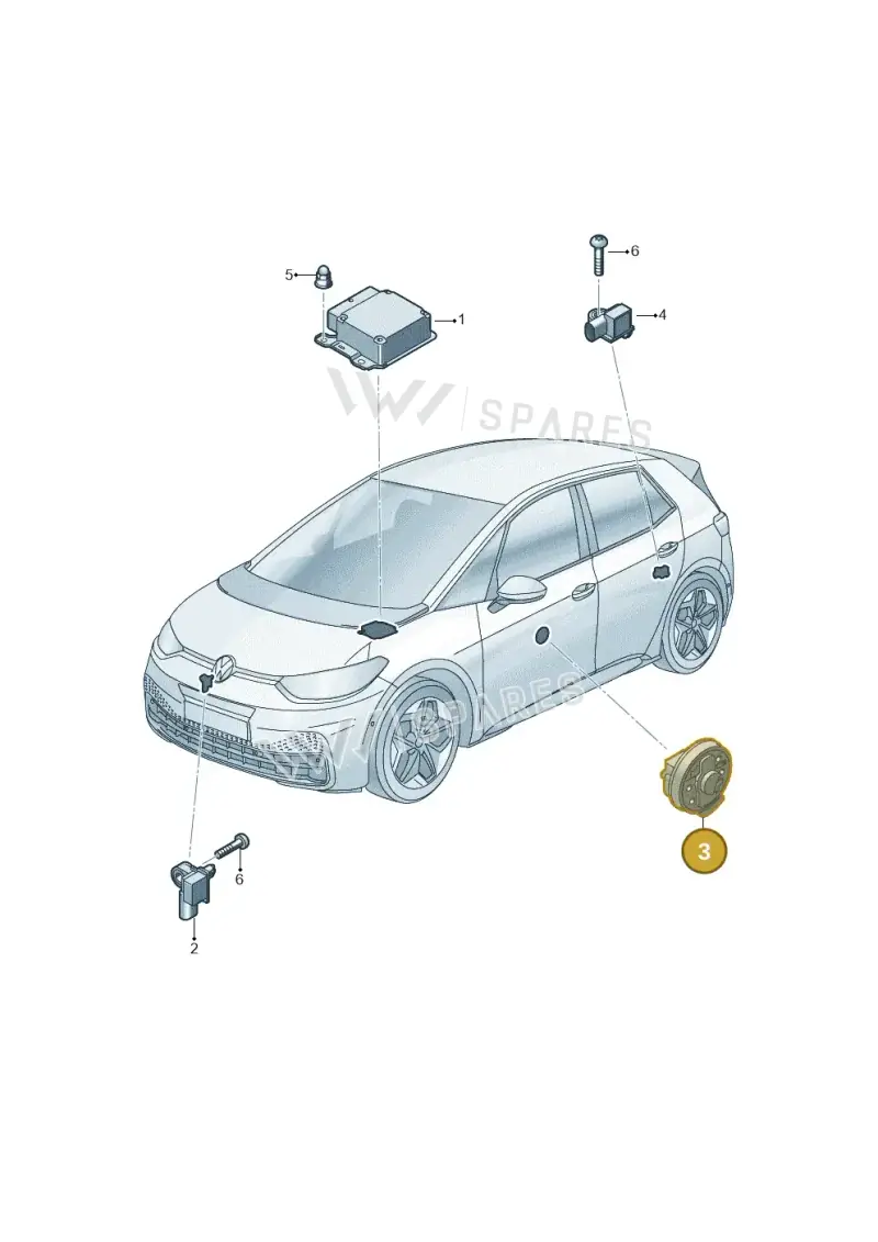 1EA959354 — Volkswagen ID.3 (2019-2025) diagram 10a959030, position 3
