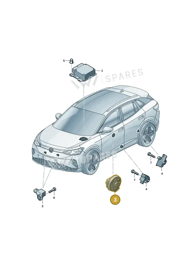 1EA959354 — Volkswagen ID.4 (2020-2025) diagram 11a959030, position 3