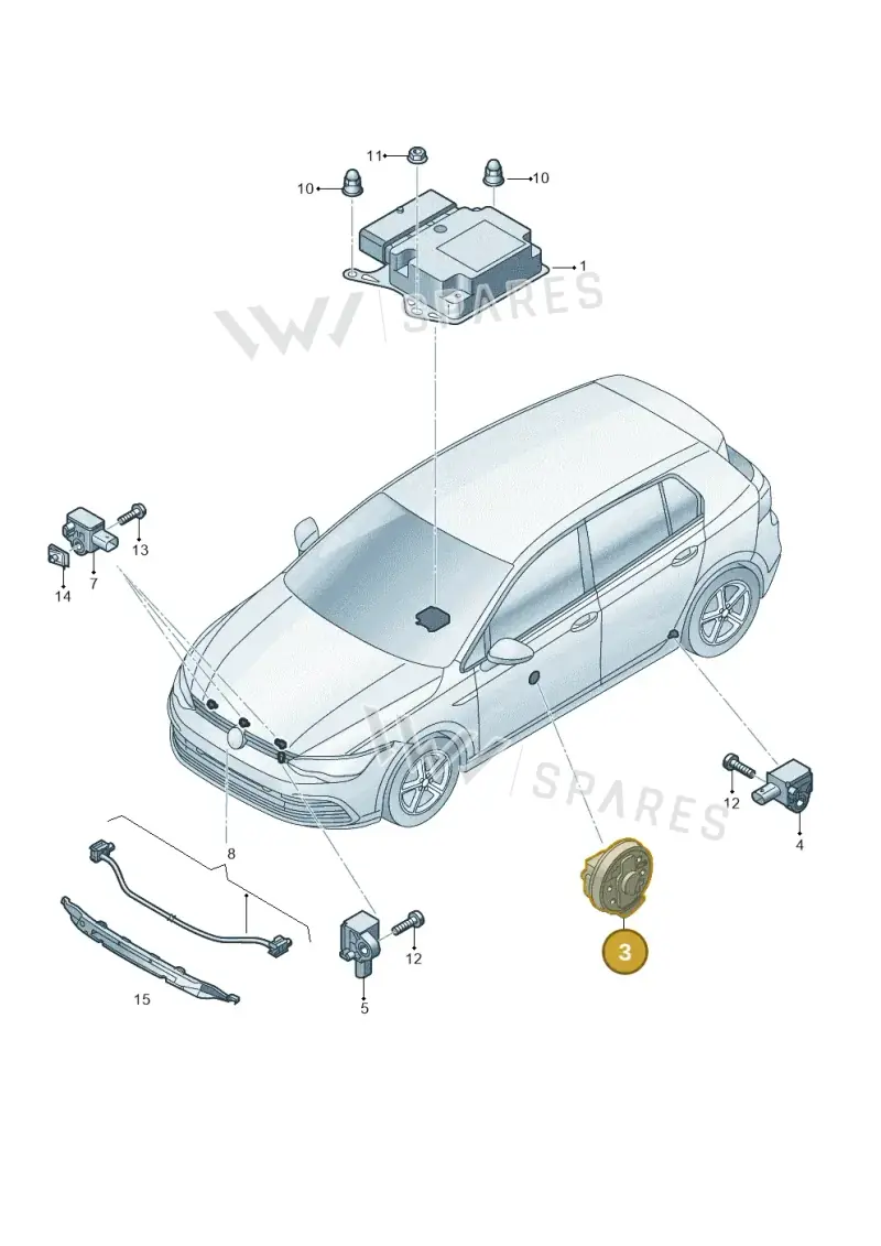 1EA959354 — SEAT CUPRA Formentor (2020-) diagram 5h0959030, position 3