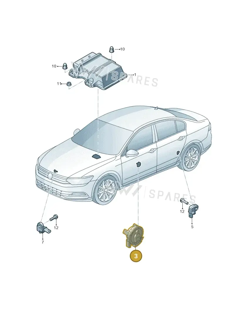 1EA959354 — Skoda Octavia (2019-2022) diagram 793959300, position 3