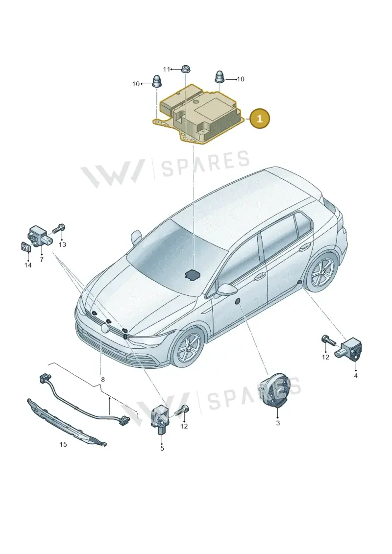 1EA959655FB — SEAT CUPRA Formentor (2020-) diagram 5h0959030, position 1