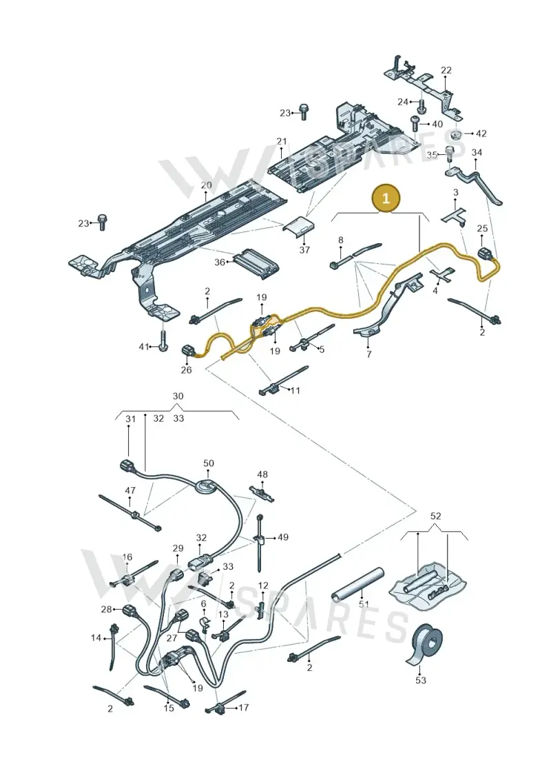 1EA971398AA — SEAT CUPRA Born (2021-) diagram 10a970012, position 1
