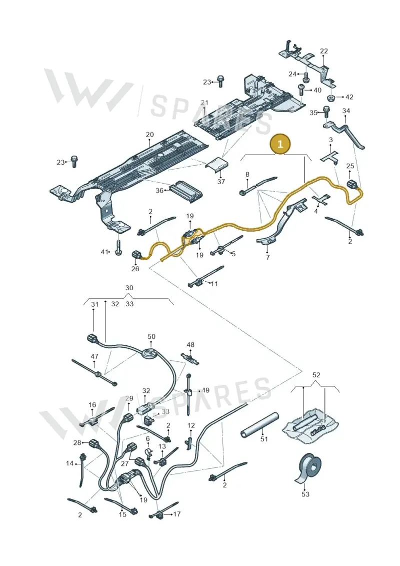1EA971398AG — Volkswagen ID.3 (2019-2025) diagram 10a970012, position 1