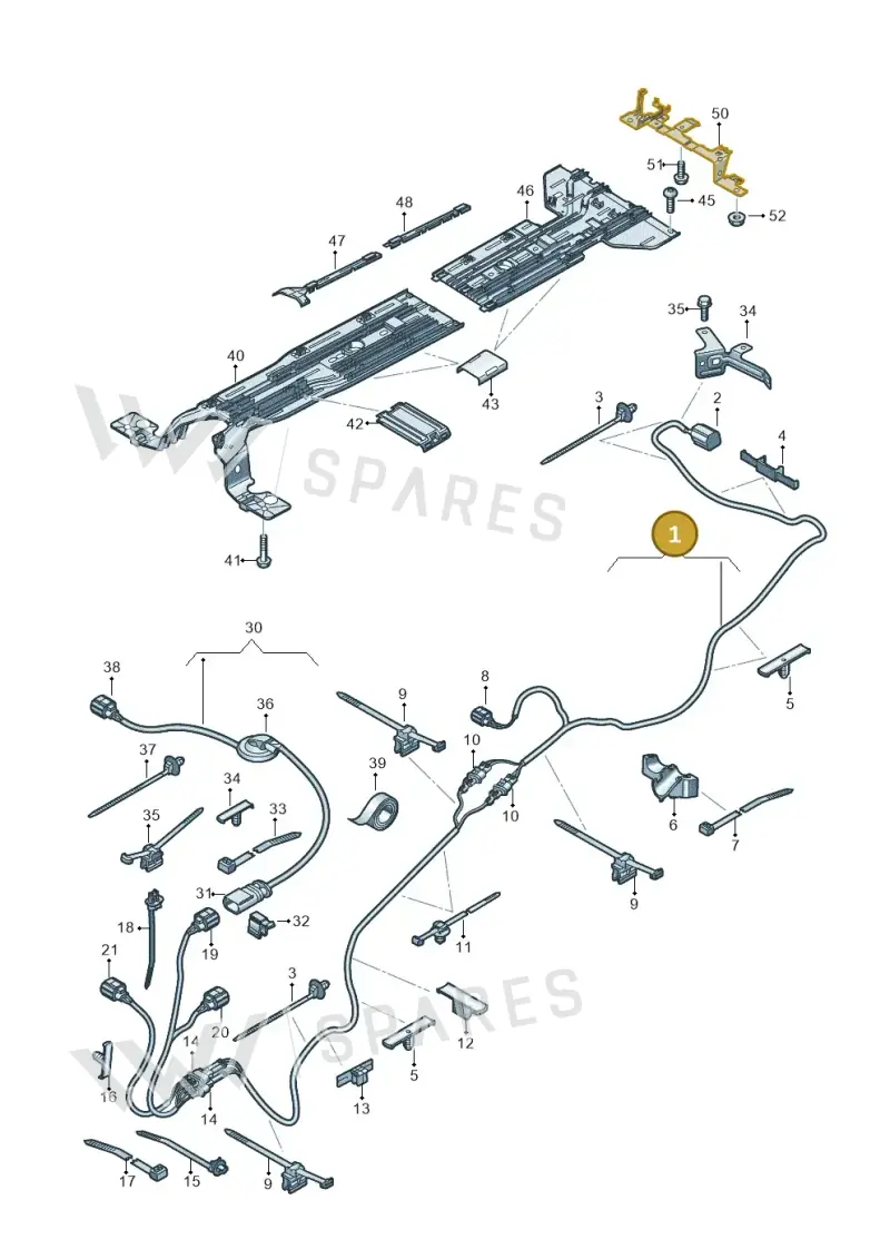 1EA971398BD — SEAT CUPRA Tavascan (2023-) diagram 20h970012, position 1