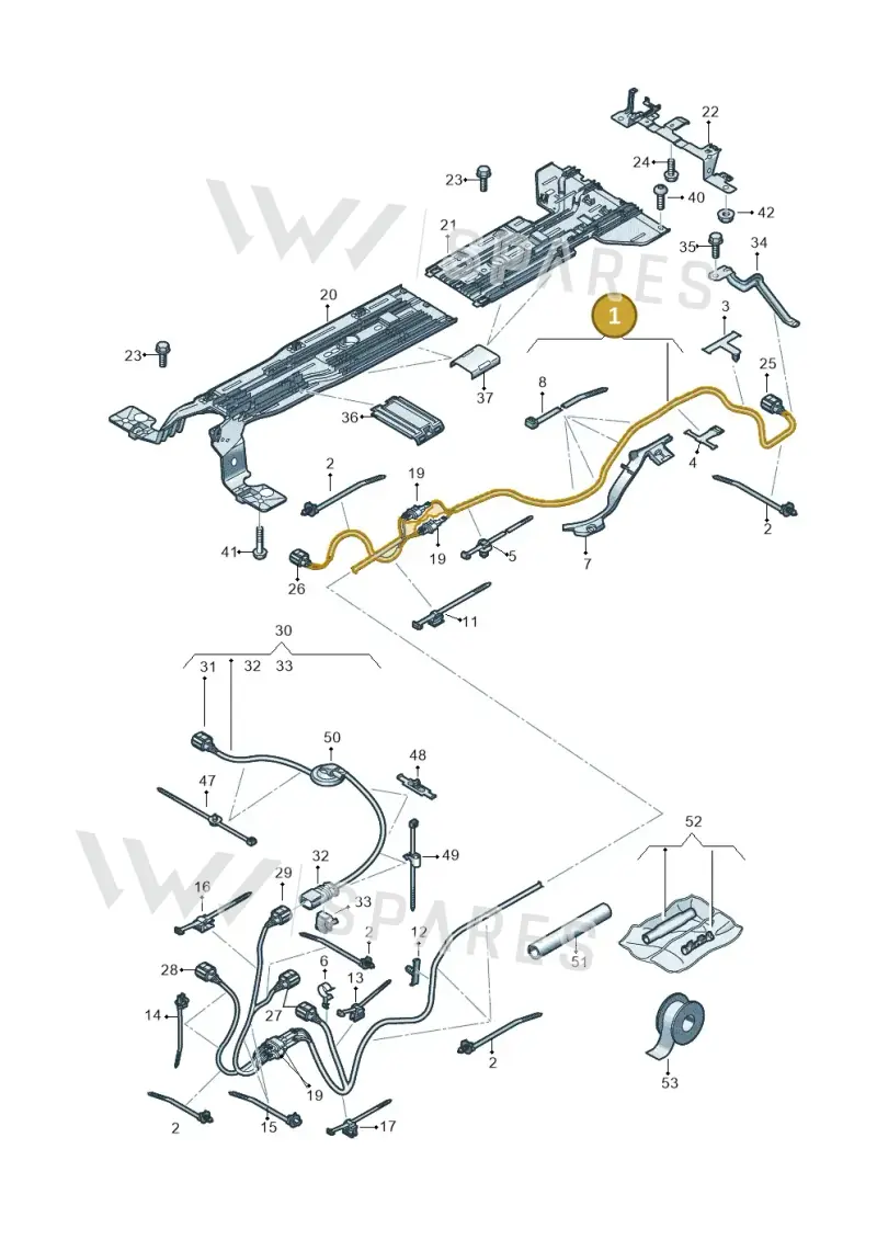 1EA971398BK — Volkswagen ID.3 (2019-2025) diagram 10a970012, position 1