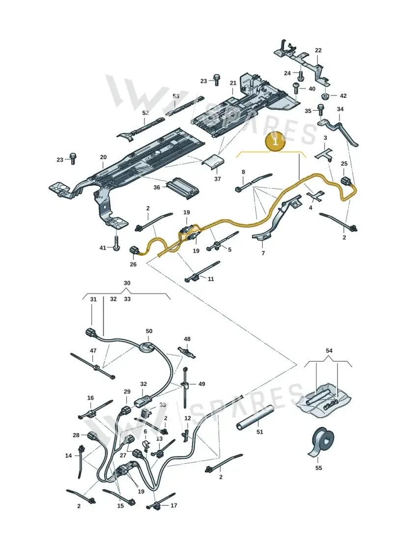 1EA971398BN — Volkswagen ID.4 (2020-2025) diagram 11a970012, position 1