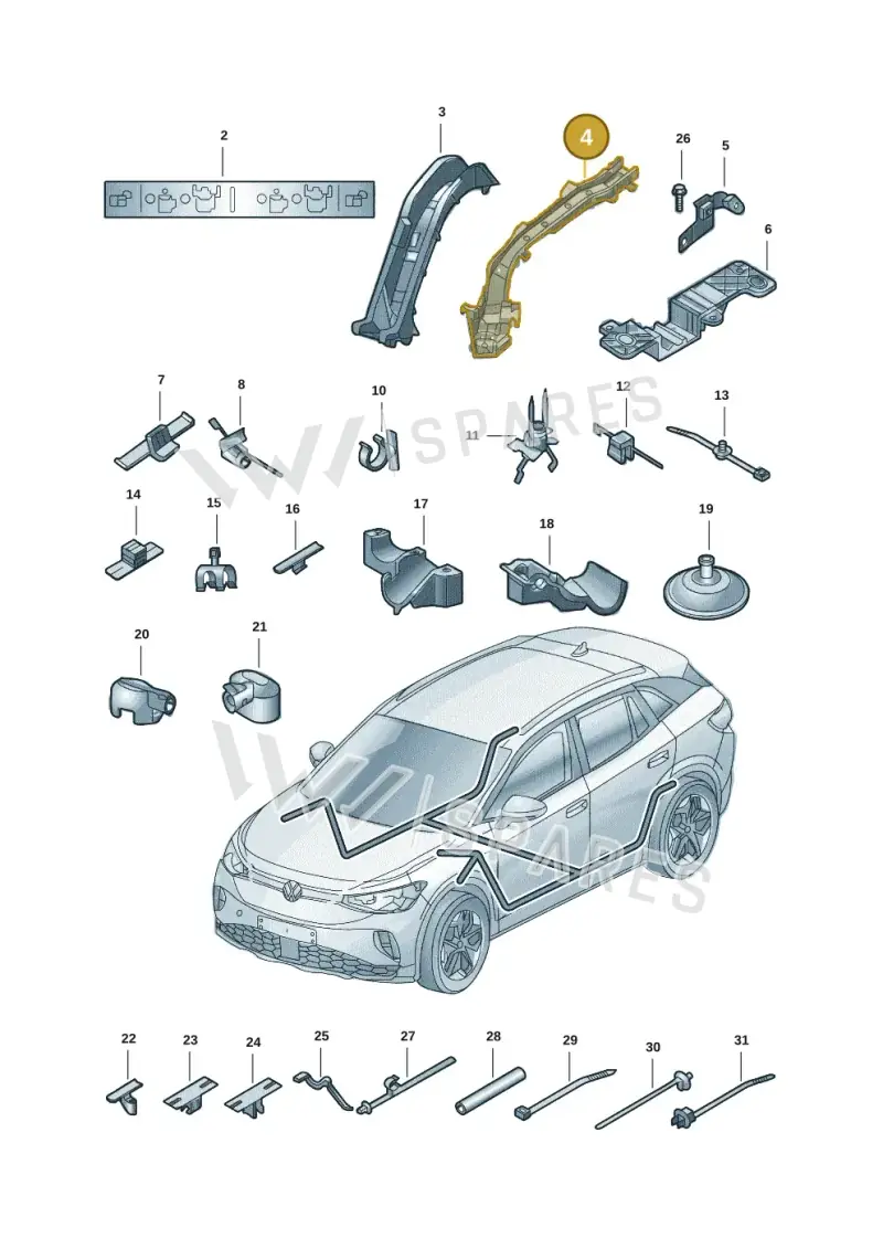 1EA971446 — Volkswagen ID.6 X (2021-) diagram 12d971087, position 4