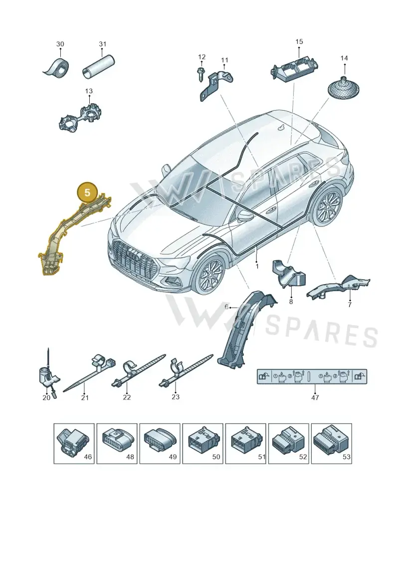 1EA971446 — Audi Q4 Sportback (2021-2022) diagram 89a971950, position 5