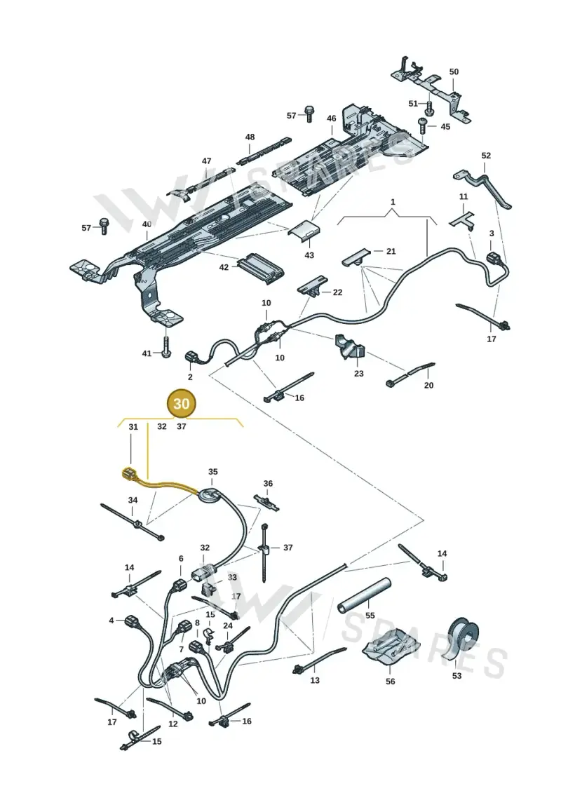 1EA971475F — Volkswagen ID.7 Limousine Pro (2023-) diagram 14b970100, position 30