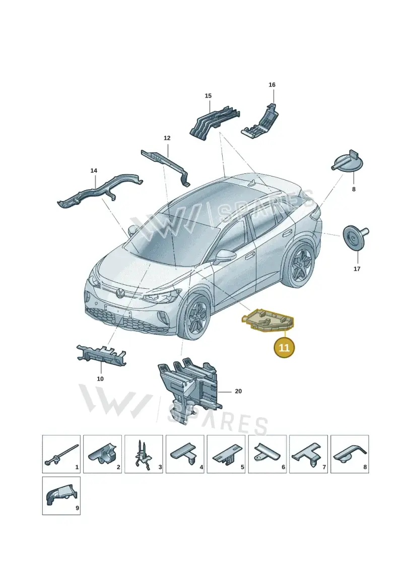 1EA971615S — Volkswagen ID.6 X (2021-) diagram 12d971084, position 11