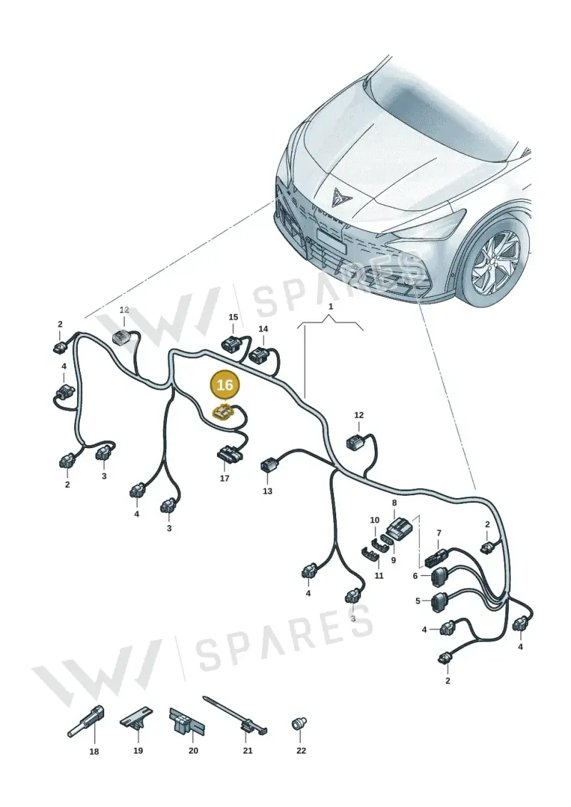 1EA971633 — SEAT CUPRA Tavascan (2023-) diagram 20h971000, position 16