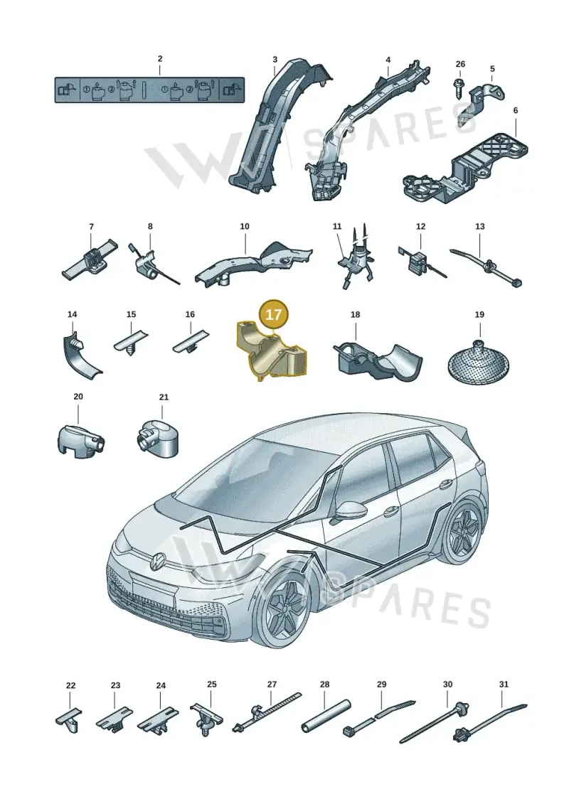 1EA971850 — Volkswagen ID.3 (2021-) diagram 10a972001, position 17