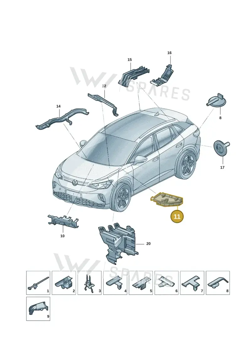 1EA971879 — Volkswagen ID.6 X (2021-) diagram 12d971084, position 11