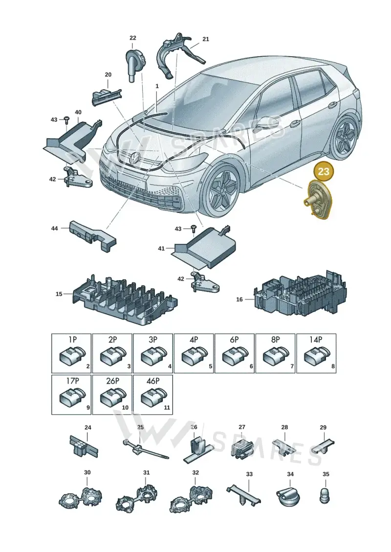 1EA971915 — Skoda Enyaq (2020-2021) diagram 10a971080, position 23