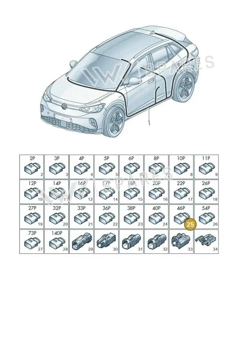 1EA973262A — Volkswagen ID.4 (2020-2025) diagram 11a971090, position 25