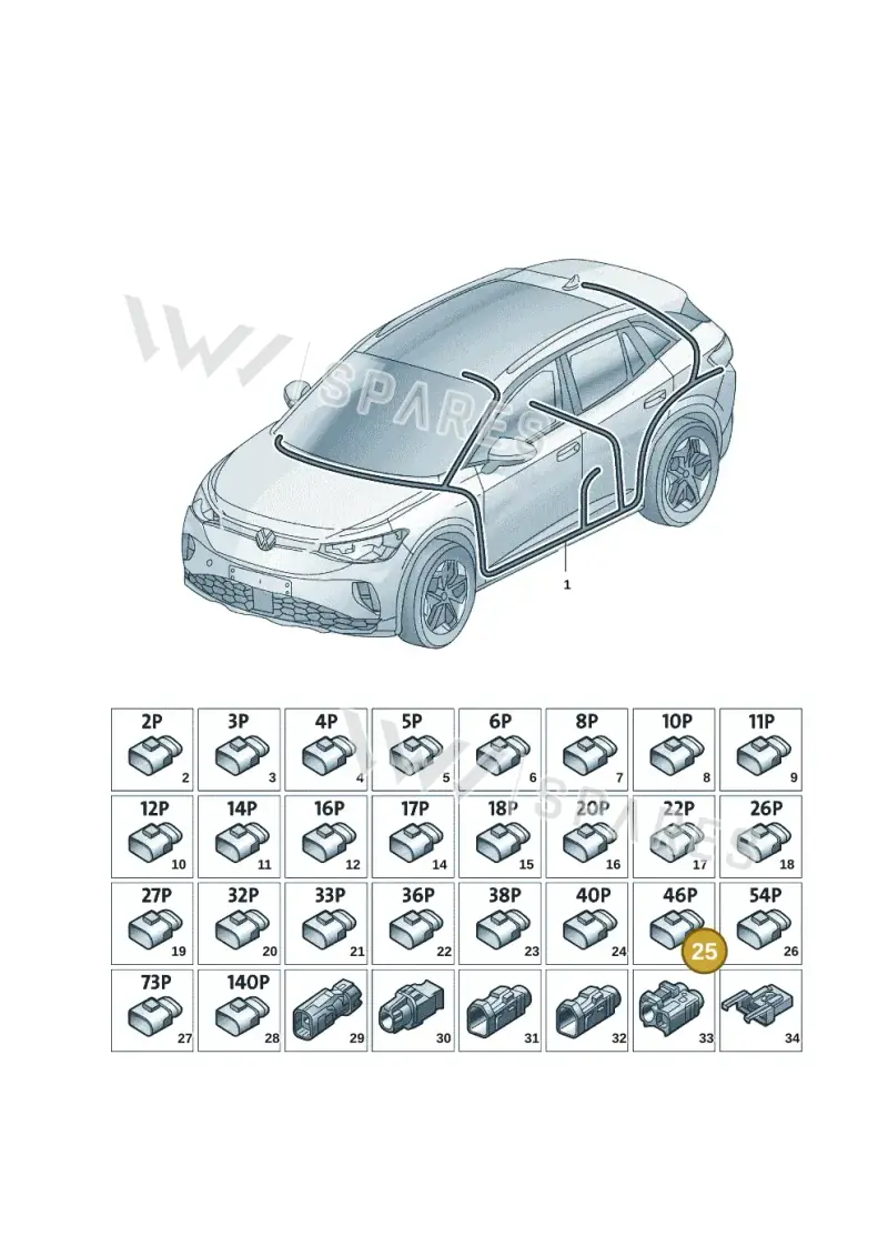 1EA973262A — Volkswagen ID.6 X (2021-) diagram 12d971083, position 25