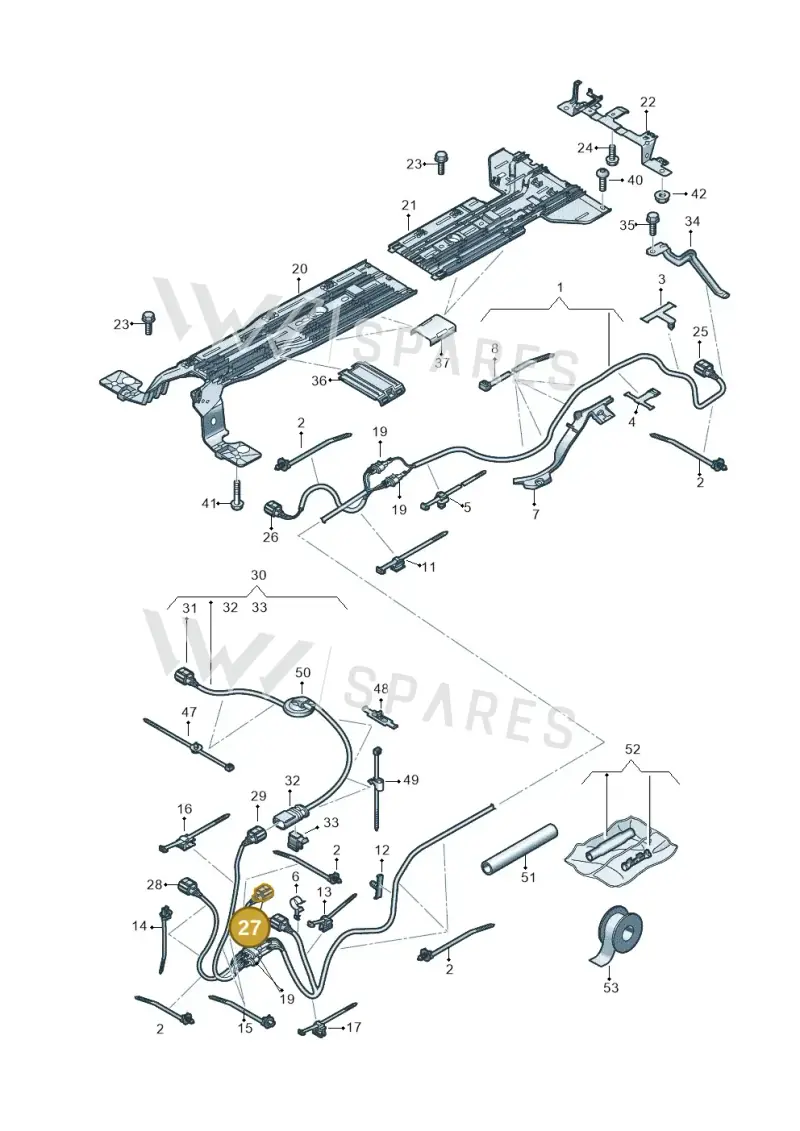 1EA973702B — SEAT CUPRA Born (2021-) diagram 10a970012, position 27