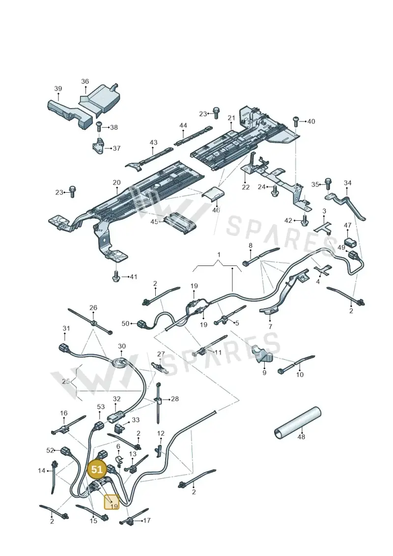 1EA973702B — Audi Q4 Sportback (2021-2025) diagram 89a970200, position 51