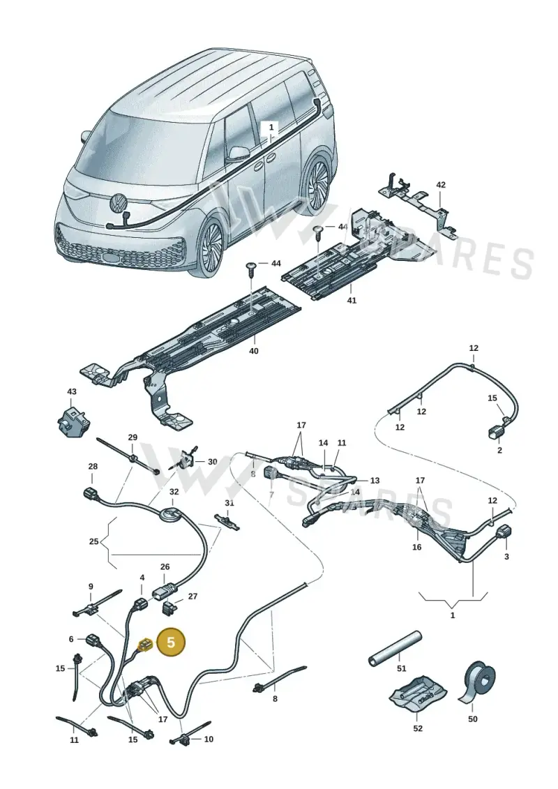 1EA973702L — Volkswagen ID. Buzz (2022-2025) diagram 15a970200, position 5