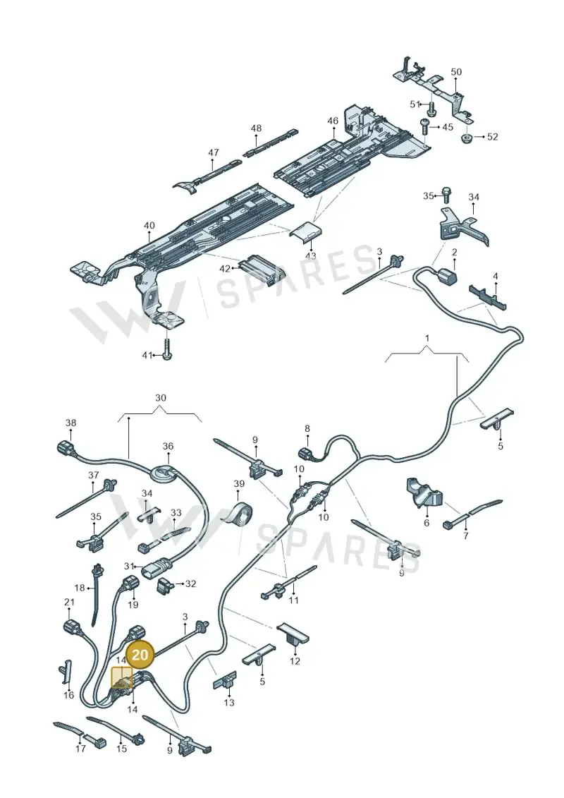 1EA973702L — SEAT CUPRA Tavascan (2023-) diagram 20h970012, position 20