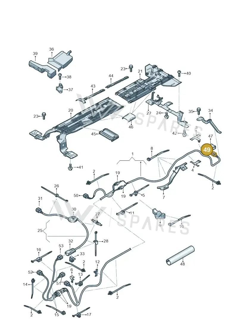1EA973712G — Audi Q4 Sportback (2021-2025) diagram 89a970200, position 49