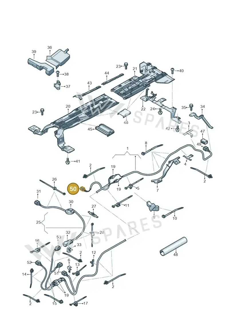 1EA973712H — Audi Q4 Sportback (2021-2025) diagram 89a970200, position 50