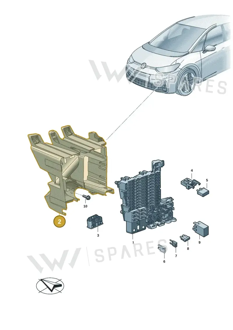 1EB941455 — Volkswagen ID.7 Limousine Pro (2023-) diagram 10a937000, position 2