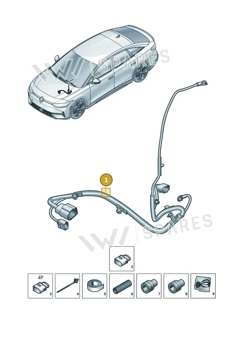1EB971111B — Volkswagen ID.7 Limousine Pro (2023-) diagram 14b971700, position 1